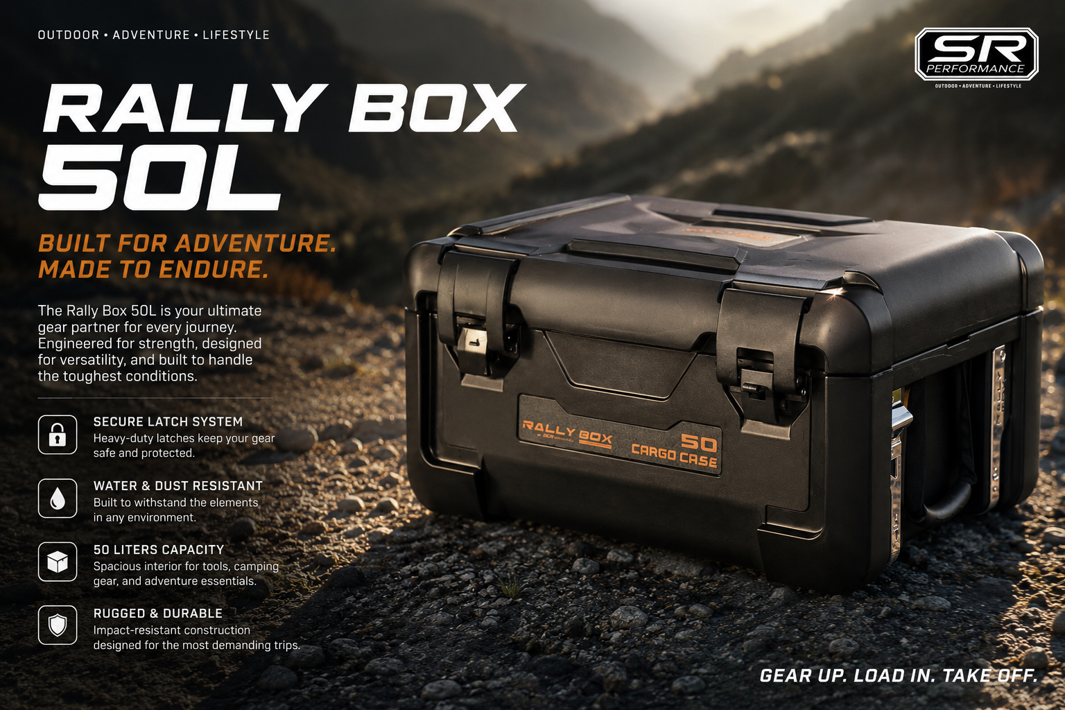 RALLY BOX 50 LITERS BLACK